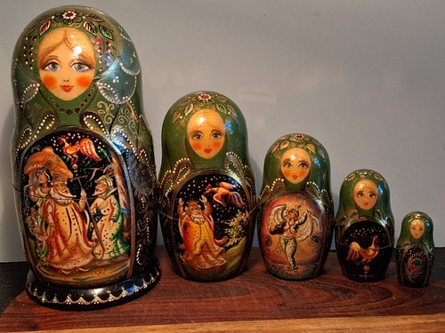 Vintage russische matroschka - vintage,