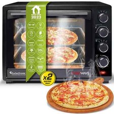 Mini Backofen 35L mit Drehspieß Umluft Ofen Pizza Tisch Camping Klein Groß 1600W