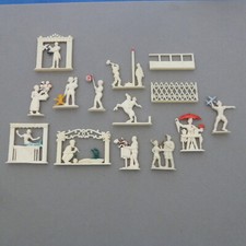 Konvolut Margarinefiguren, Plastik Figuren Spielzeug 50er Jahre