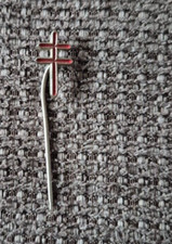 Vintage Anstecknadel mit Kreuz