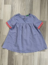 United Colours of Benetton Kleid,Gr.92,blau,Dress,Sommerkleid,Leinen,Baumwolle