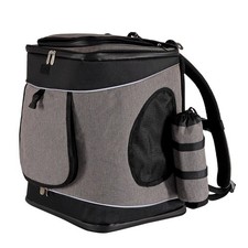 B-Ware: lionto Hunderucksack Hundetransporttasche Tiertragetasche grau/schwarz