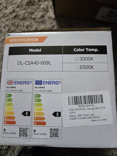 Alusso alux series faslim - alux, 9w