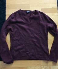 Donna Lane  Pullover Gr. 39 wie Neu! Bordeaux Kaschmir V-Ausschnitt