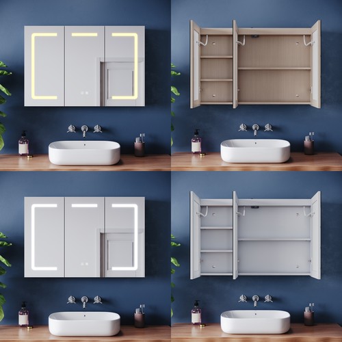 Spiegelschrank 90x60cm mit