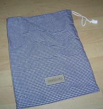 Stoffbeutel Säckchen Turnbeutel Pepita schwarz weiss Jobeline Schuhbeutel