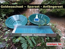 Goldwaschset- Goldwaschrinne GOLDKING-Prospektion -Goldwaschpfanne-Goldwaschen