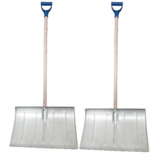 2x Schneeschaufel Metall