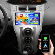 2+64G Für Toyota Yaris 2005-2012 Carplay Autoradio Android 15 GPS NAVI BT WiFi