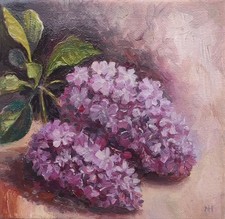 Flieder Zweig Blumen Öl