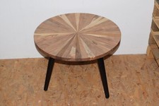 Couchtisch Beistelltisch 60 x 60 cm Nussbaum Schwarz B-WARE 41562