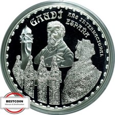 SPANIEN KM 1085  50 Euro Gaudi von 2002 in PP  OVP incl. Zertifikat  KA-01