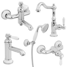 Welfenstein Nostalgie Badarmaturen Waschbecken Wanne Dusche Küche Retro Serie LX