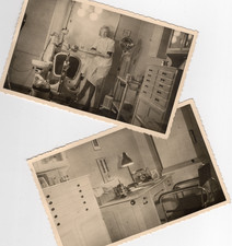 19/1190 AK  FOTO KARTEN - ALTE ZEITEN BERUF ZAHNARZT TECHNIK PRAXIS GERÄT - 2 x