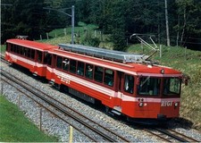 MR1622-Ansichtskarte Vitznau-Rigi-Bahn Zahnradtriebwagen Bhe 4/4 21 + Stw Bt 31