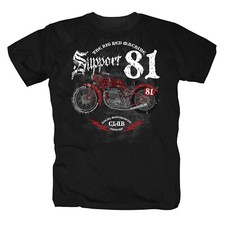 Hells Angels Support 81 1% World Eightyone Big Red Machine Biker Support T-Shirt