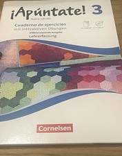 Apuntate 3 Nueva Cuaderno de ejercicios Lehrerfassung mit Lösungen