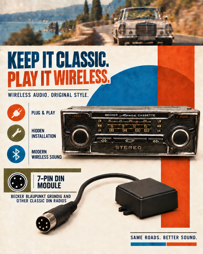 Pin bluetooth für oldtimer - bluetooth,