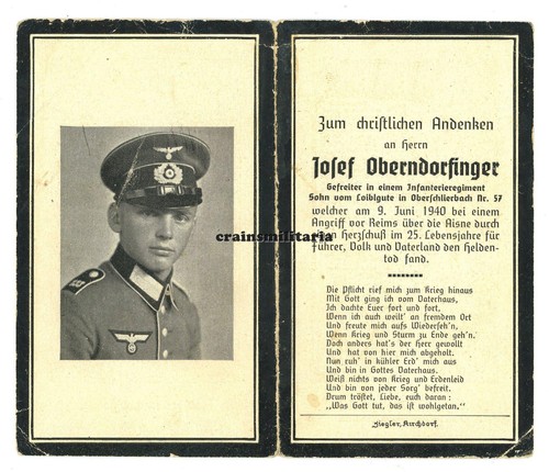 Orig sterbebild id soldat - sterbebild, 45.id