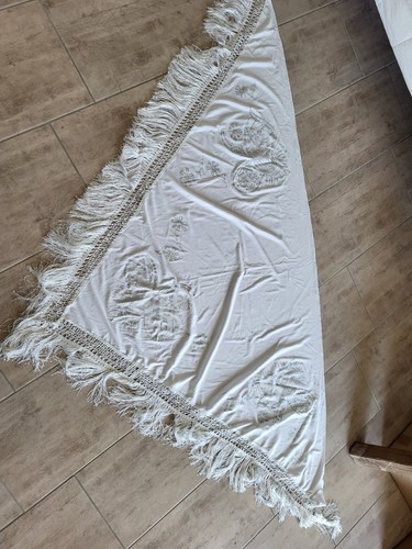 Stola tuch weiß mit - stola,
