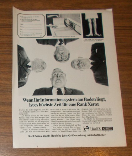 Seltene werbung rank - seltene, xerox