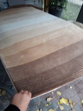 Teppich Wolle Design  Creme & Braun Teppiche  160x230cm Neu np290€