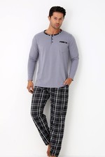Herren Schlafanzug Pyjama-Set