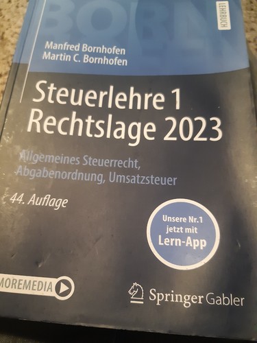 Steuerlehre rechtslage 2023 - steuerlehre,
