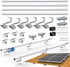 PV Photovoltaik Solarpanel Halterung 2x Montage Set Ziegeldach Befestigung
