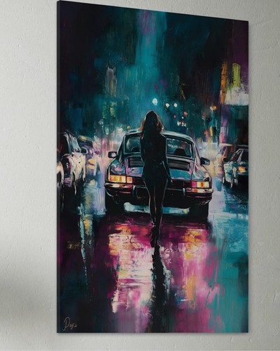 Car leinwand bild - car,
