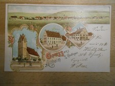 Litho Altheim Riedlingen b Langenenslingen Ertingen Bingen Biberach