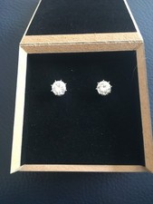 Große Solitär Ohrringe- Weissgold/2,5 Carat zusammen / auch Einzeln zu verk.