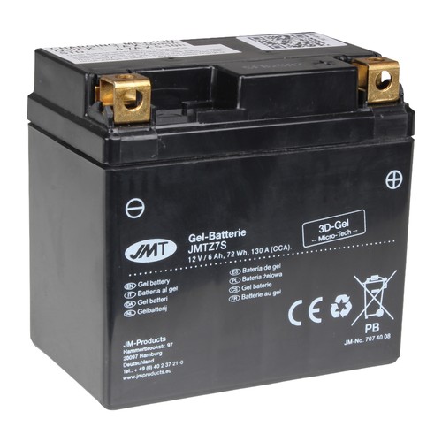 Jmt gel batterie ytz7s - ytz7s, für