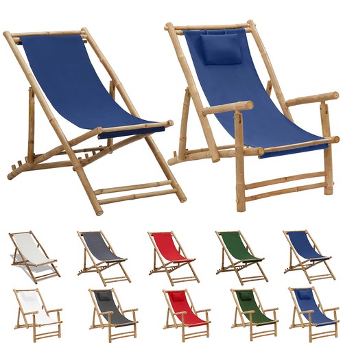 Bambus liegestuhl strandliege - bambus,