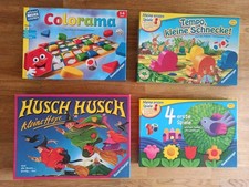4 Ravensburger Lernspiele : Husch.. kleine Hexe, Colorama, Tempo kleine, wie neu