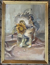 ::STILL LIFE WITH SUNFLOWER IN