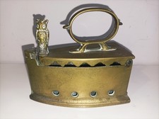 Antik Messing Kohle Feuer