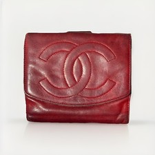 CHANEL Vintage Wallet Rot CC