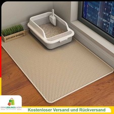 Katzenstreu-Matte, rutschfest, für große Haustiere, Filtermatte, doppelschichtig