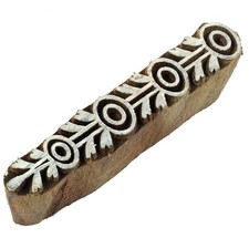 Indischer Textilstempel, Holz