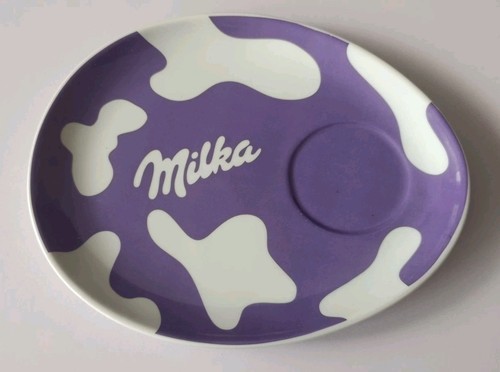 Milka teller lila weiß - teller,, lila-weiß