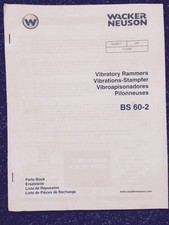 x 164 Wacker Neuson BS 60 -2  Ersatzteilliste parts list Ersatzteilbuch