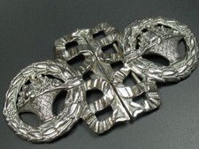 Gürtelschnalle Silber 800 Handarbeit prächtig und massiv Jugendstil von ca. 1900