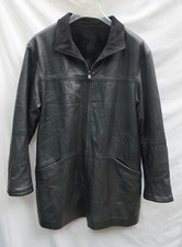 Ledermantel 40 schwarz