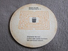 Bierdeckel ,  Isenbeck Pils ,   Braun sixtant 