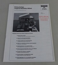 Prospekt / Broschüre VW Bus T2 Westfalia Einbaufertige Westfalia Möbel ab Bj. 68