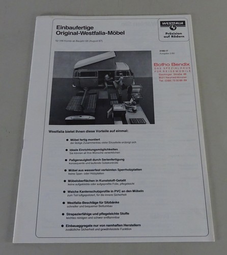 Prospekt broschüre vw bus - prospekt,