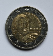 2 Euro Münze 2018 F Gedenkmünze Deutschland Helmut Schmidt 1918-2015