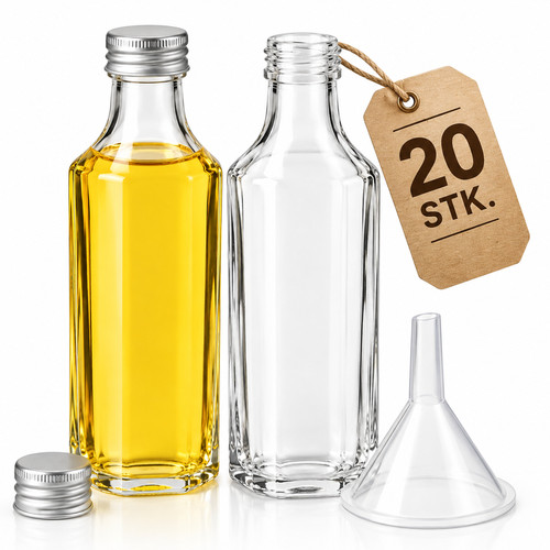 20x relaxdays glasflaschen - 20x,