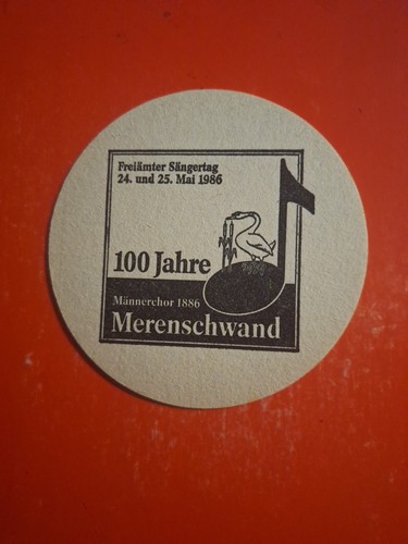 Bierdeckel 1986 merenschwand - bierdeckel,